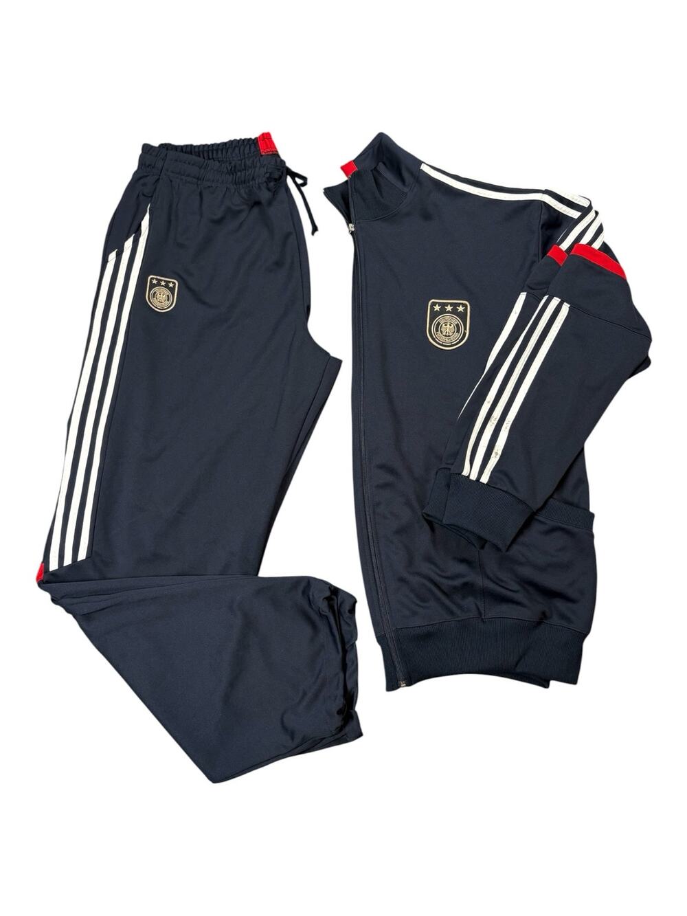 German Futbal Soccer 2 Piece Track Suit Men's XXL Full Zip Jacket Pants Germany
